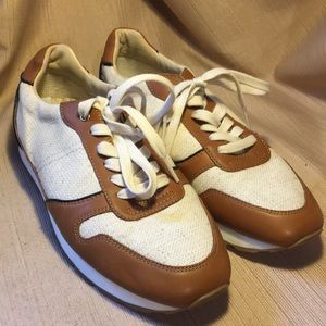 Mossimo Dutti leather and canvas sneakers